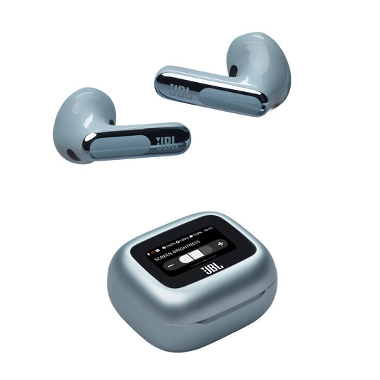 JBL Live Flex 3 - Blue - True wireless noise-cancelling open-stick earbuds - Detailshot 6